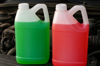Зеленый или красный антифриз