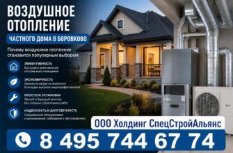 Воздушное отопление частного дома в Боровково