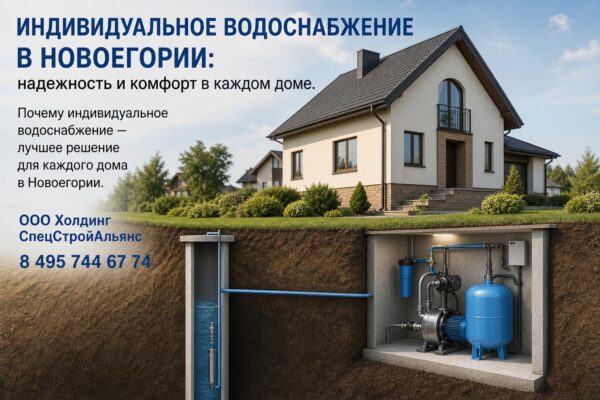 Индивидуальное водоснабжение в Новоегории
