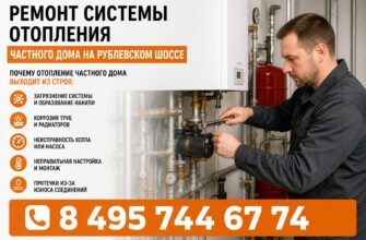 Ремонт системы отопления частного дома на Рублевском шоссе