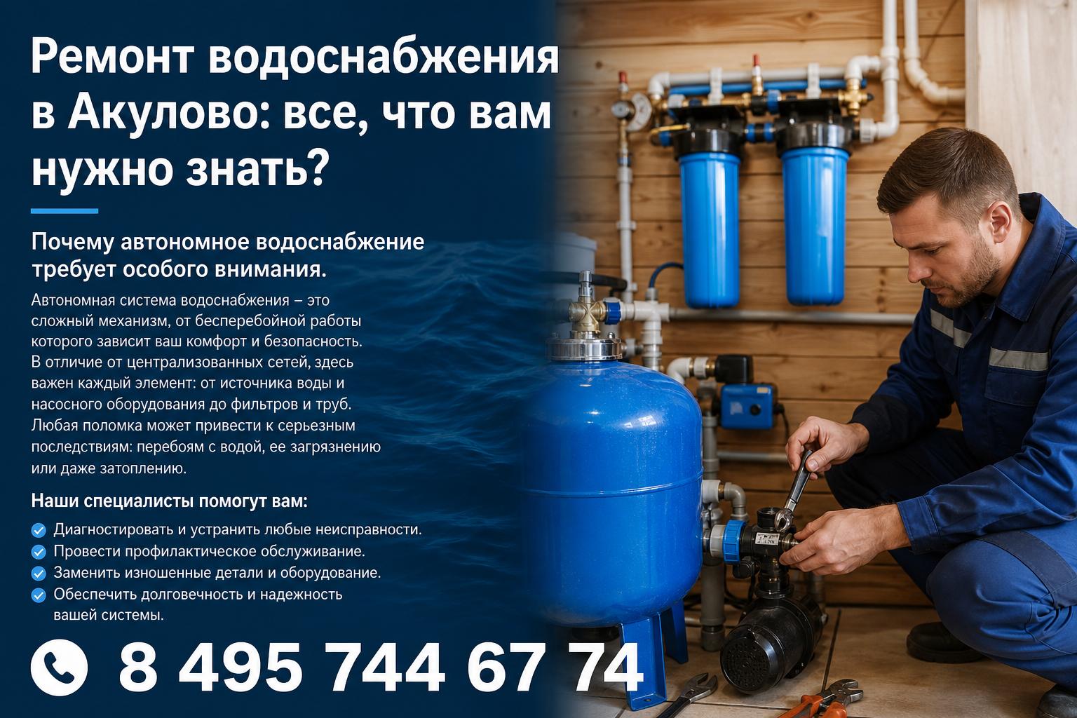 Почему автономное водоснабжение требует особого внимания Почему автономное водоснабжение требует особого внимания