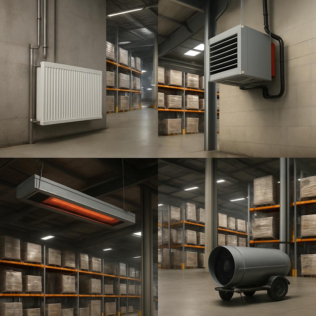 Виды и классификация систем отопления складских помещений