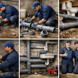 Разводка и замена канализационных труб в частном доме