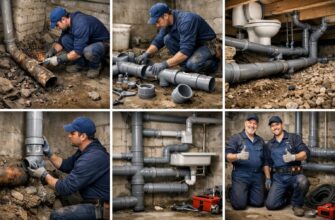 Разводка и замена канализационных труб в частном доме