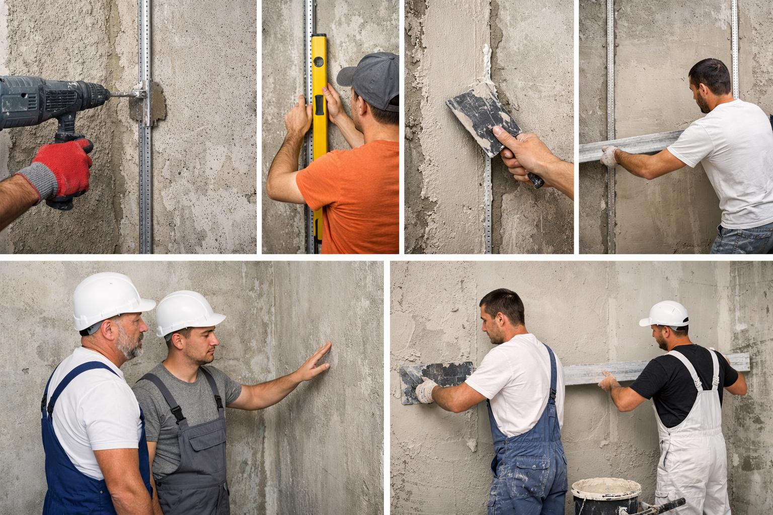 Выравнивание стен по маякам: почему стоит доверить работу профессионалам