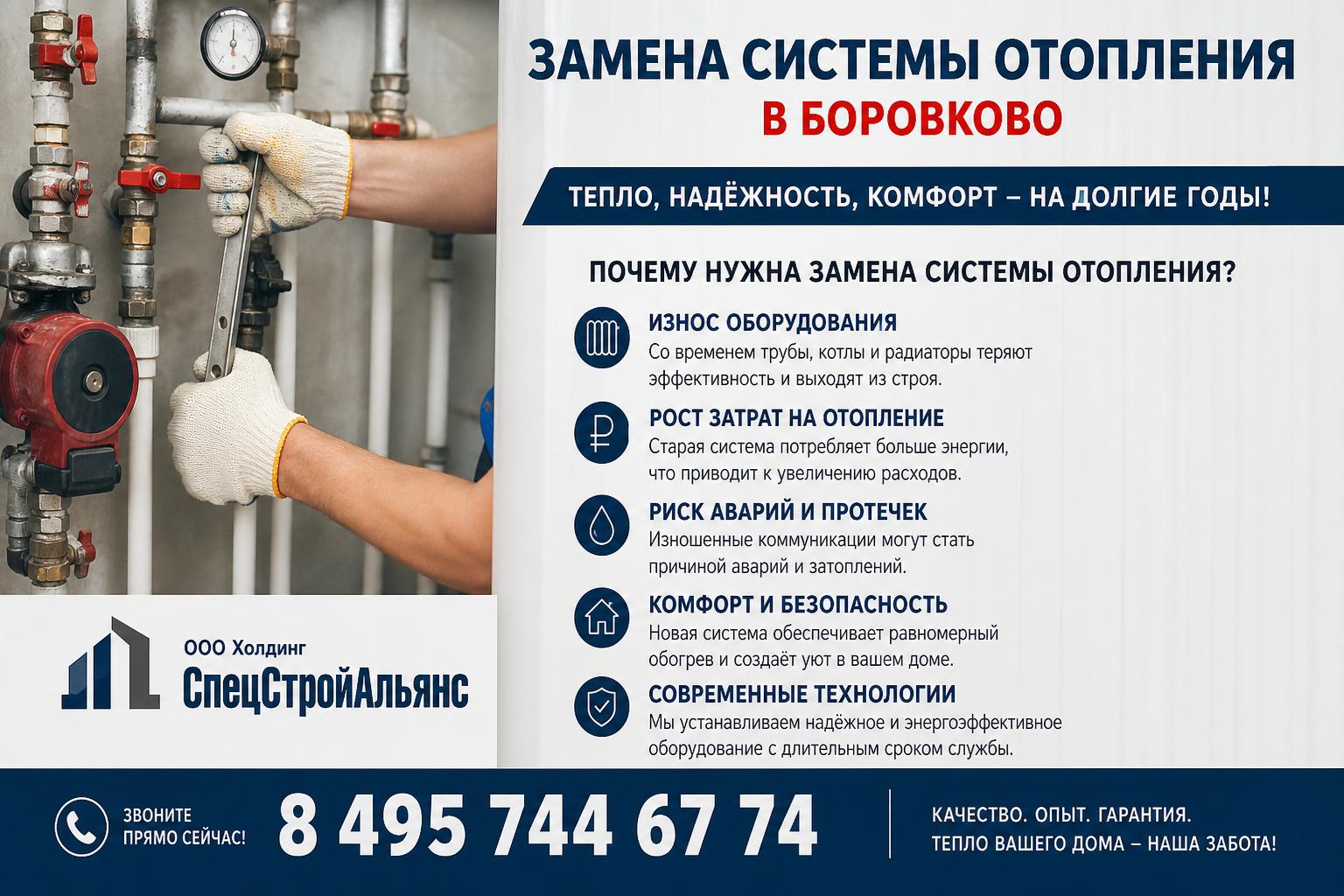 Почему нужна замена системы отопления