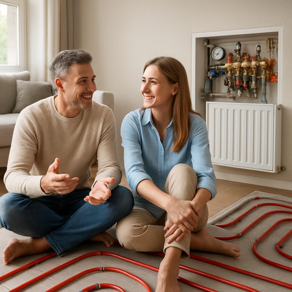 Комбинированное отопление дома: преимущества тёплых полов