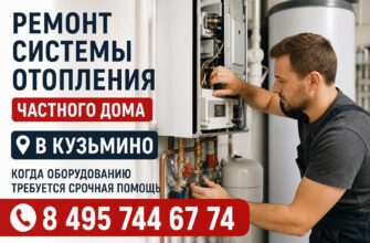 Ремонт системы отопления частного дома в Кузьмино
