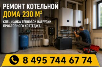 Ремонт котельной дома 230 м²