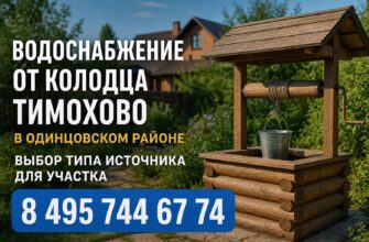 Водоснабжение от колодца в Тимохово