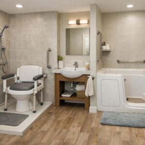 Как обустроить ванную в частном доме для людей с артритом