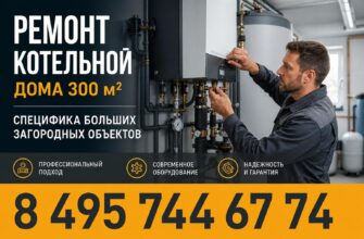 Капитальный ремонт котельной дома 300 м²
