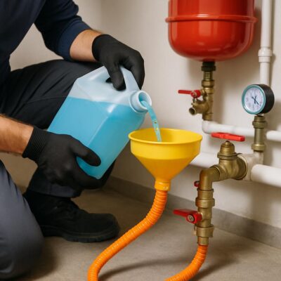 Как правильно залить теплоноситель в систему отопления