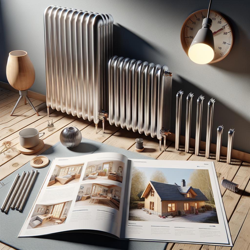 Отопление коттеджа алюминиевыми радиаторами