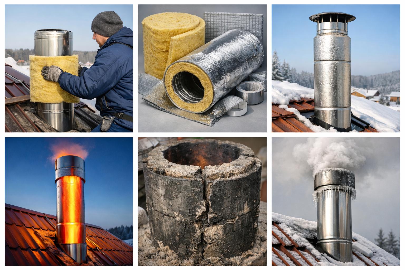 Сделаем дымоход тёплым и безопасным: преимущества утепления