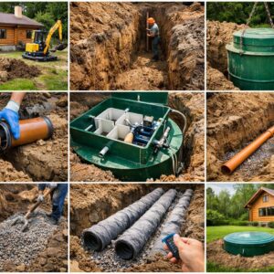 Монтаж септика для деревянного дома