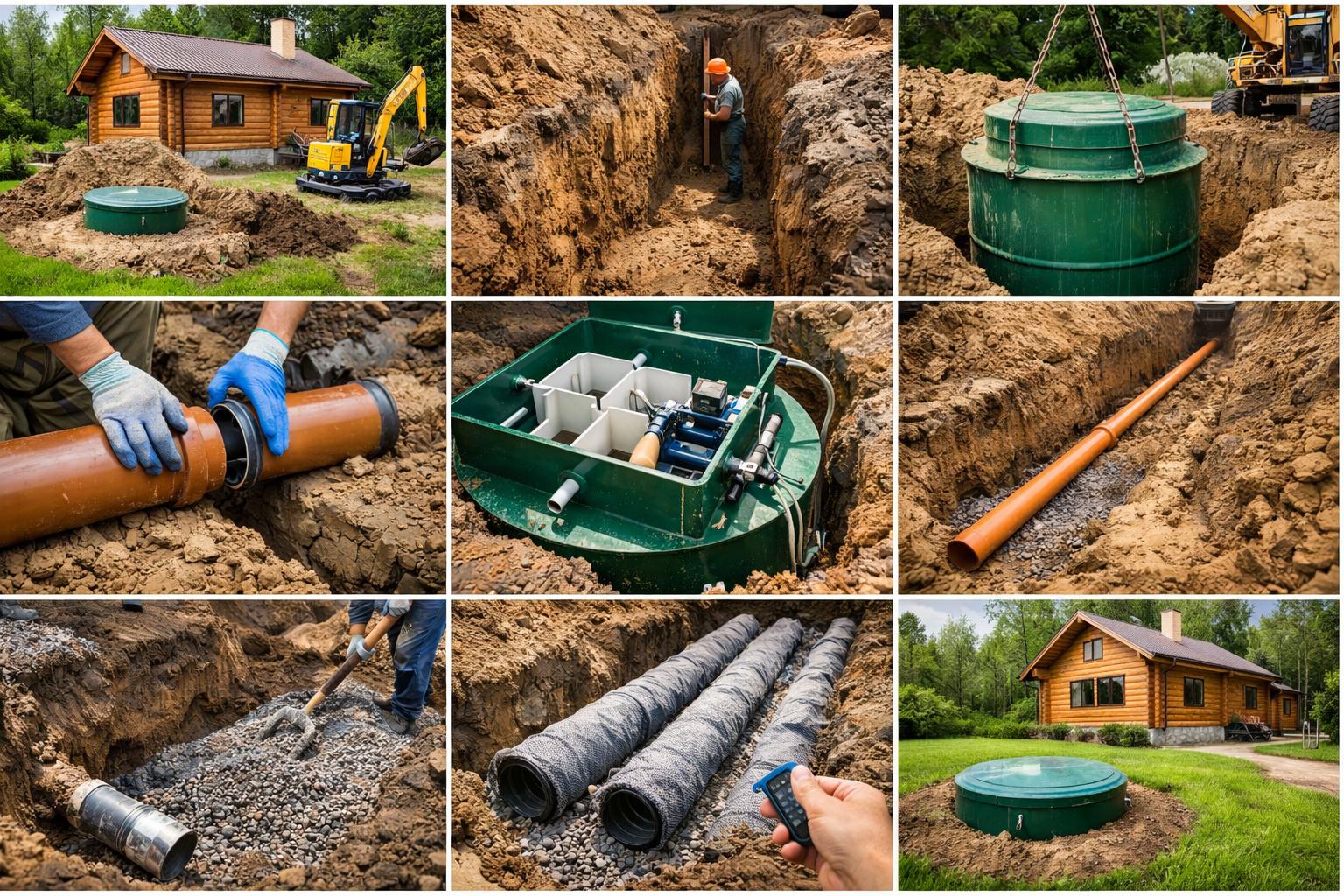 Почему Монтаж септика деревянного дома — ключ к комфорту и безопасности