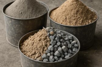 Оптимальные пропорции бетонной смеси для фундамента