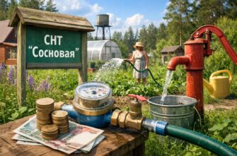 СНТ «Сосновая»: стоимость летнего водоснабжения