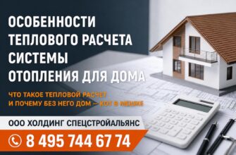 Тепловой расчет системы отопления частного дома