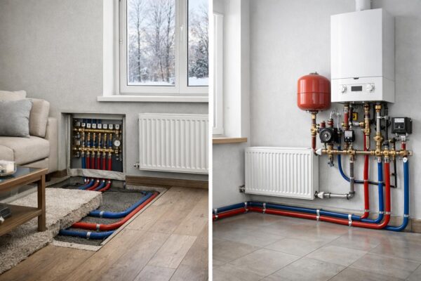 Скрытый или открытый монтаж отопления в частном доме