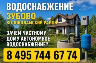 Водоснабжение в Зубово Волоколамского района
