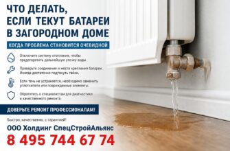 Текут батареи в загородном доме?