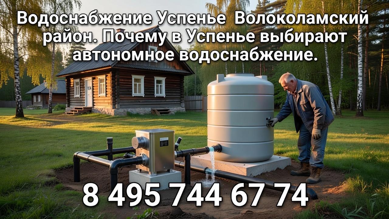 Почему в Успенье выбирают автономное водоснабжение Почему в Успенье выбирают автономное водоснабжение