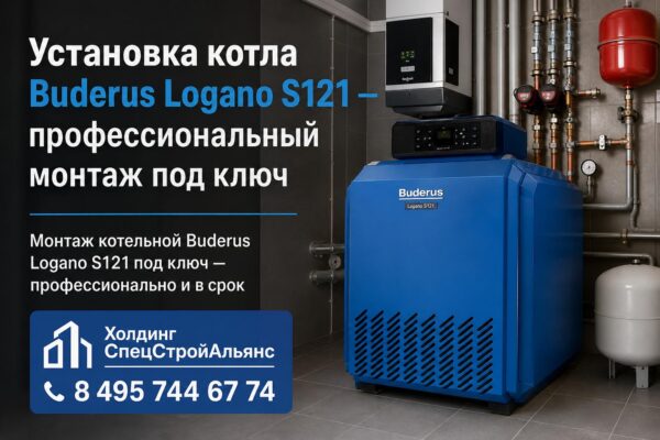 Установка котла Buderus Logano S121