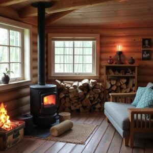 Отопление дачи дровами