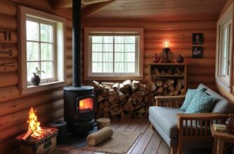 Отопление дачи дровами