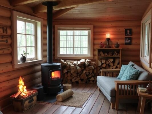 Отопление дачи дровами: выгода