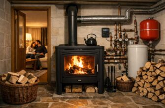 Дровяное отопление частного дома в Солнечногорске