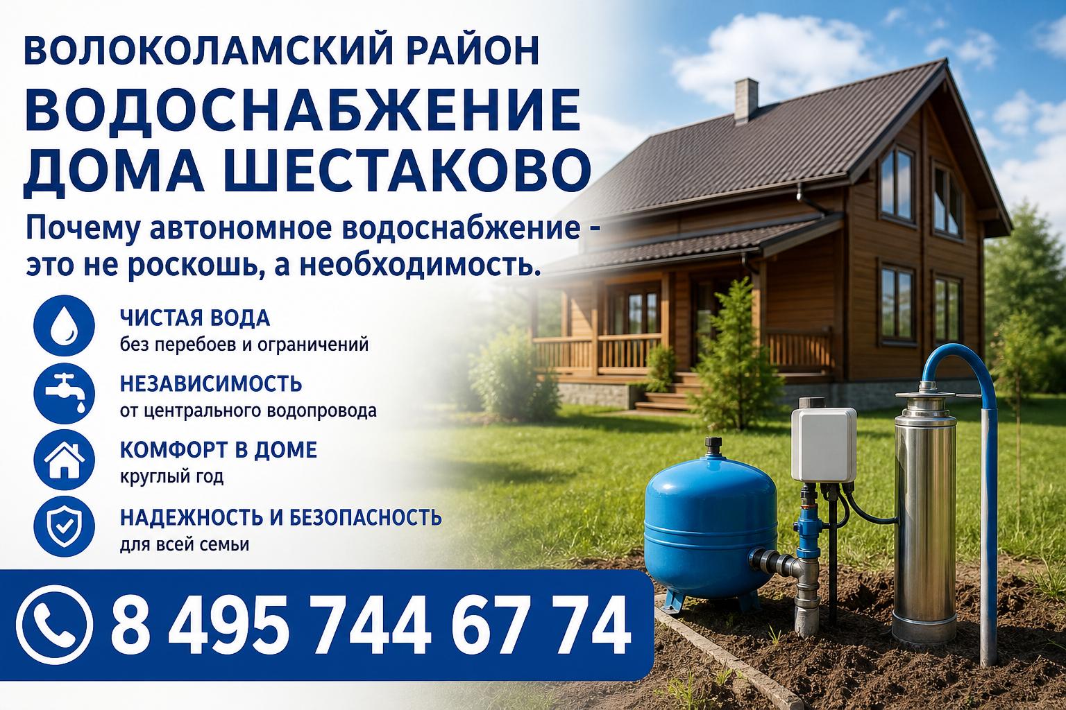 Почему автономное водоснабжение - это не роскошь, а необходимость Почему автономное водоснабжение - это не роскошь, а необходимость