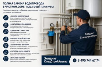 Полная замена водопровода в частном доме