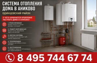 Система отопления дома в Аниково Одинцовского района