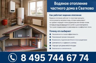 Водяное отопление частного дома в Сватково