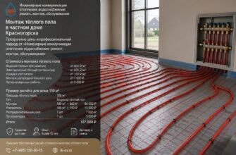 Стоимость монтажа тёплого пола в частном доме Красногорска (Московская обл.)
