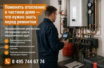 Поменять отопление в частном доме