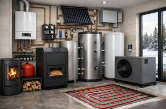 Комбинированное отопление коттеджа