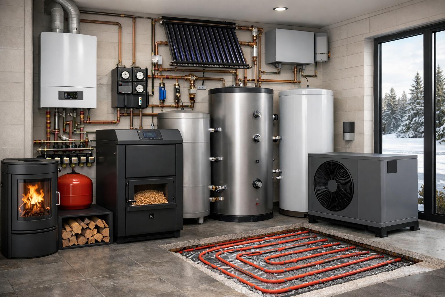 Комбинированное современное отопление коттеджа — оптимальное решение от ООО Холдинг СпецСтройАльянс