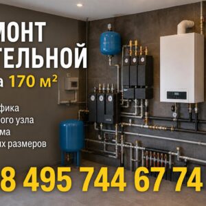 Ремонт котельной в загородном доме 170 м²