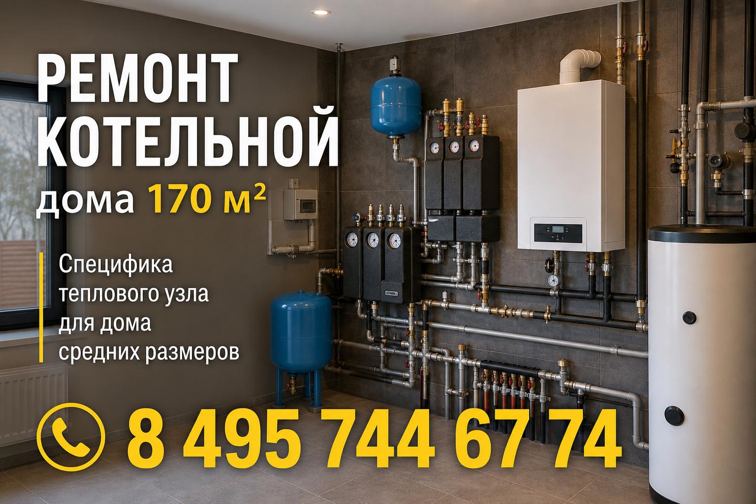 Специфика теплового узла для дома средних размеров Специфика теплового узла для дома средних размеров