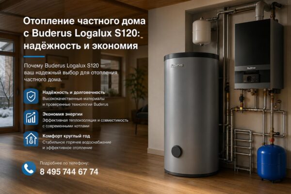 Отопление частного дома с Buderus Logalux S120