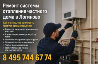 Ремонт системы отопления частного дома в Логиново