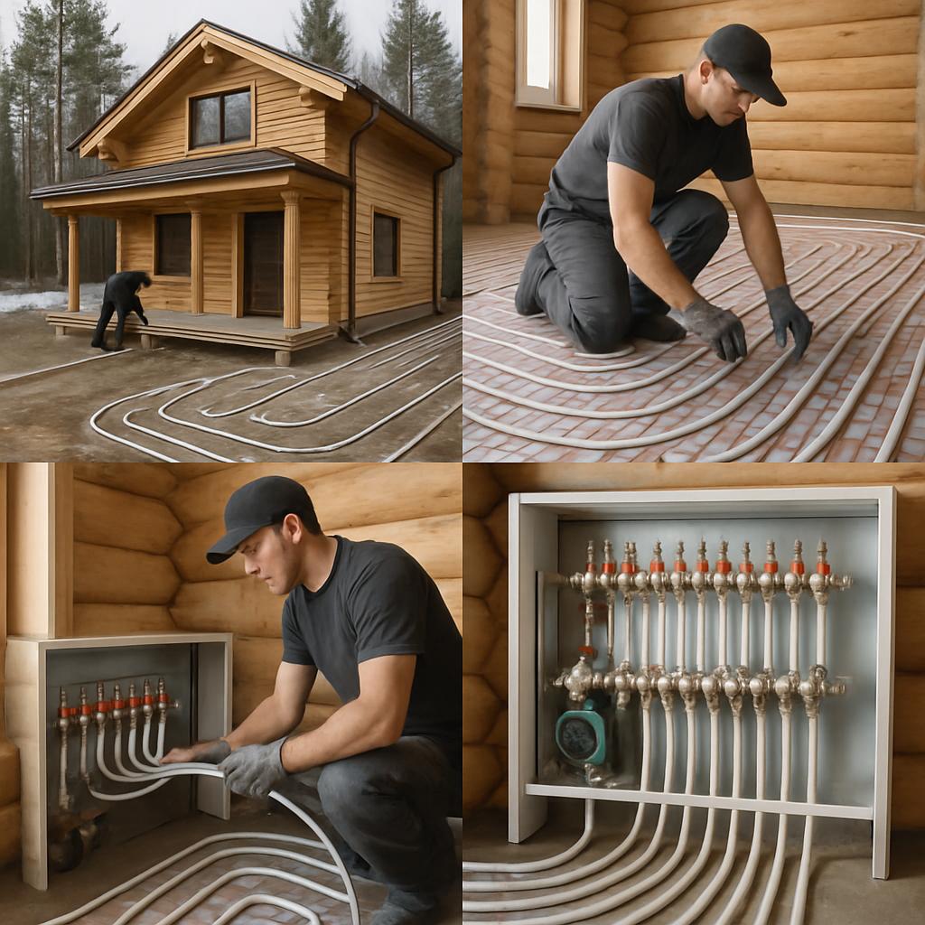 Комплексный проект: Водяное отопление частного дома в Абрамцево — от замера до запуска