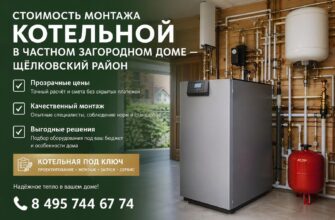 Стоимость монтажа котельной в частном загородном доме — Щёлковский район