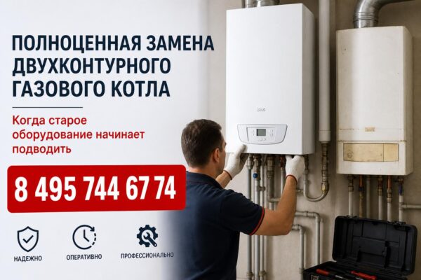 Полноценная замена двухконтурного газового котла