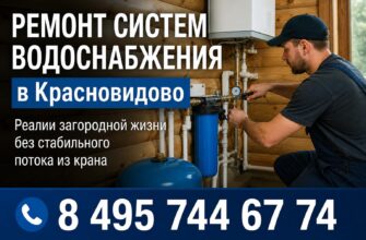 Ремонт систем водоснабжения в Красновидово