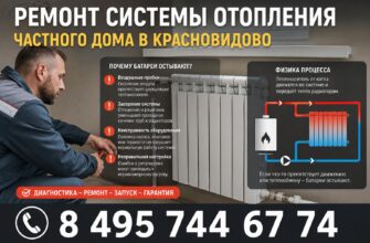 Ремонт системы отопления частного дома в Красновидово